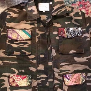 Anthropologie Military Embellished Jacket 💛